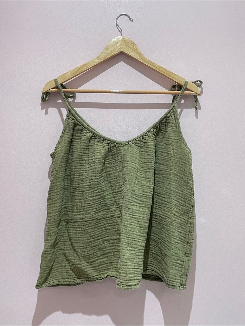 Old Navy Olive Green Tie-Strap Cami